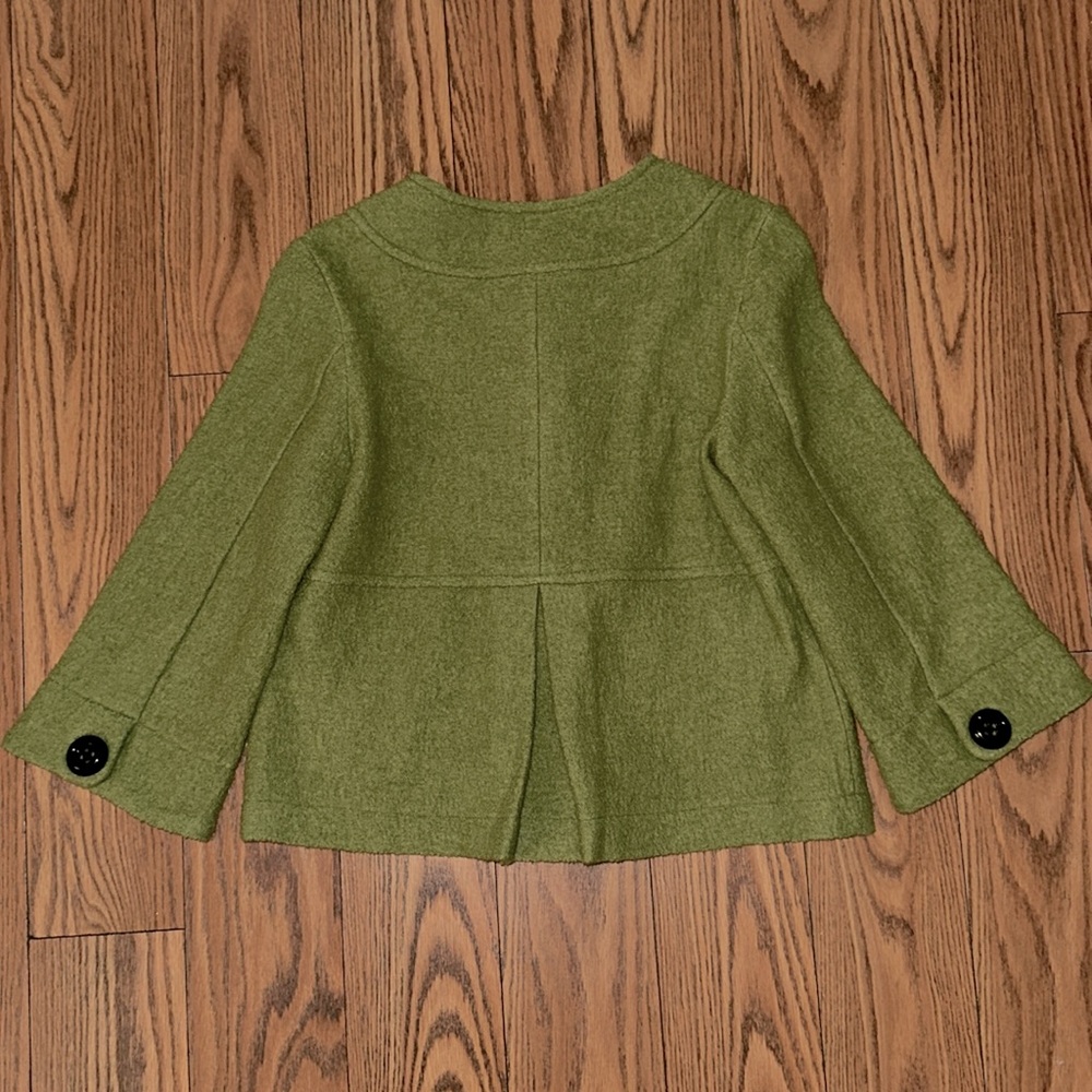 Lord & Taylor Wool Jacket Button Pleated Sweater Women’s M - Picture 2 of 3